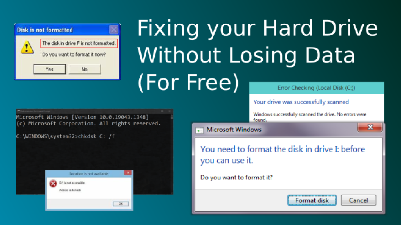 Repair Drive using Command Prompt Without Losing Data