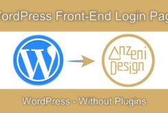 WordPress login front-end